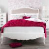 Juliette Shabby Chic Antique White Upholstered Double Bed Juliette Shabby Chic Antique White Upholstered Double Bed. French 4ft6 Bed with cream upholstery headboard. SOLID Juliette Shabby Chic Antique White Upholstered Double Bed 0 100x100