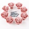 8PCS Pink Ceramic Vintage Floral Rose Door Knobs Handle Drawer Kitchen + Screw 8PCS Pink Ceramic Vintage Floral Rose Door Knobs Handle Drawer Kitchen + Screw 8PCS Pink Ceramic Vintage Floral Rose Door Knobs Handle Drawer Kitchen Screw 0 100x100