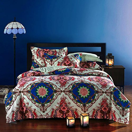FADFAY Bohemian Style Duvet Covers Bedding Set Queen Size Boho Bedding ...