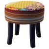 PATCHWORK - Shabby Chic Round Pouffe Stool /Wood Legs - Multi-coloured PATCHWORK – Shabby Chic Round Pouffe Stool /Wood Legs – Multi-coloured PATCHWORK Shabby Chic Round Pouffe Stool Wood Legs Multi coloured 0 100x100