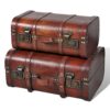 Vintage Wooden Treasure Chest Brown 2 PCS Vintage Wooden Treasure Chest Brown 2 PCS Vintage Wooden Treasure Chest Brown 2 PCS 0 100x100