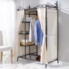 Wardrobe Breezy Metal Frame Cotton Cover Beige Black 109 x 171 x 57 cm Wardrobe Breezy Metal Frame Cotton Cover Beige Black 109 x 171 x 57 cm Wardrobe Breezy with Metal Frame and Cotton Cover BeigeBlack 109 x 171 x 57 cm 0 100x100
