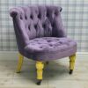 vintage style purple velvet upholstered button back bedroom sofa occasional accent chair AcaciaHome Vintage Style Purple Velvet Upholstered Button Back Bedroom Sofa Occasional Accent Chair Vintage Style Purple Velvet Upholstered Button Back Bedroom Sofa Occasional Accent Chair 0 100x100