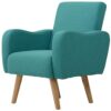 homcom linen nordic armchair sofa chair solid wood living room - teal HOMCOM Linen Nordic Armchair Sofa Chair Solid Wood Living Room – Teal HOMCOM Linen Nordic Armchair Sofa Chair Solid Wood Living Room Teal 0 100x100